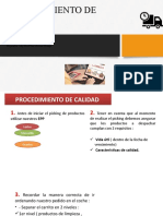 Procedimiento de Calidad (Expositor: July Del Pilar Moreno Quispe)