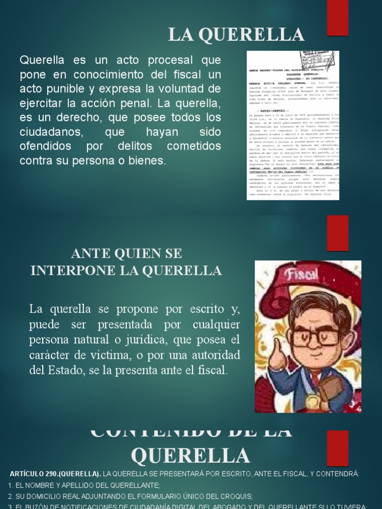 La Querella | PDF | Comunicación legal | Queja