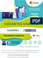 Vacantes Agencia Oriente