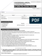 application for center holder