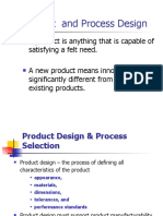 Product and Process Design