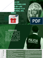 Cartilla de Instrucciones para El Personal de La PNP