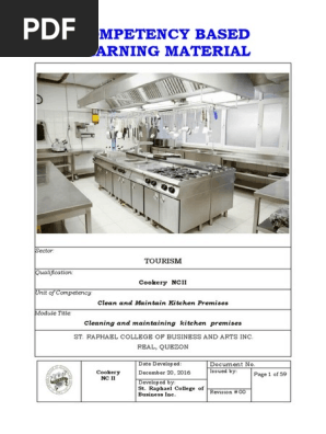 Core 1 Clean and Maintain Kitchen Premises (1)