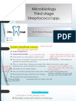 Microbiology Third Stage Streptococci SPP.: by Dr. Shatha Mohammed Ali