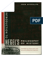 Jean Hyppolite Introduction To Hegels Philosophy of History