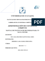 Procedimiento para El Trabajo Interno de Un Data Center