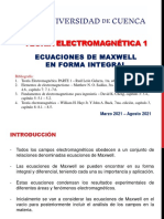 Capítulo 2-1 Ecuaciones de Maxwell Forma Integral