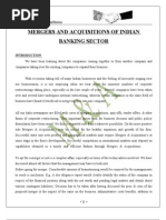 project report on mergers and acquisitions of banks in india project report on mergers and acquisitions of banks in india