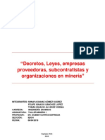 Minería y metalurgia: empresas, legislación y organismos