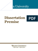 Walden University: Dissertation Premise