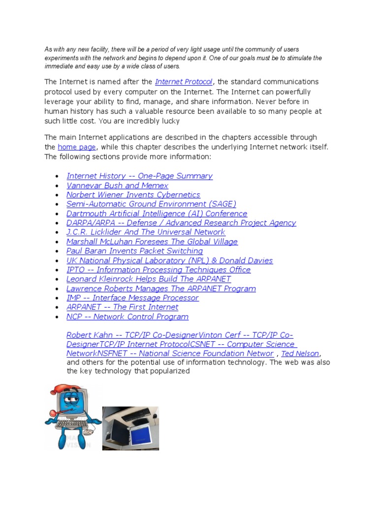 Understanding Internet Development History | PDF | Science ...