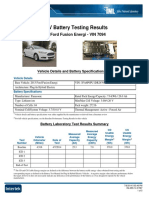PHEV Battery Test Results Summary