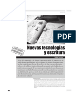 Nuevas Tecnologías y Escritura