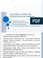 Lecture 4. Classification of Excursions