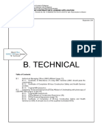 B. Technical: New Regular Contractor'S License Application