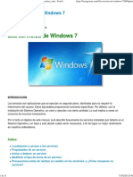 Los servicios de Windows 7 - Guías, manuales, tutoriales y más.