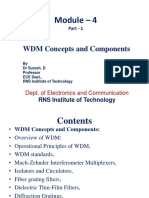 Module - 4: WDM Concepts and Components