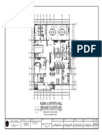 Ground Floor Plan Admin. & Sports Hall: A C E G H I B D F