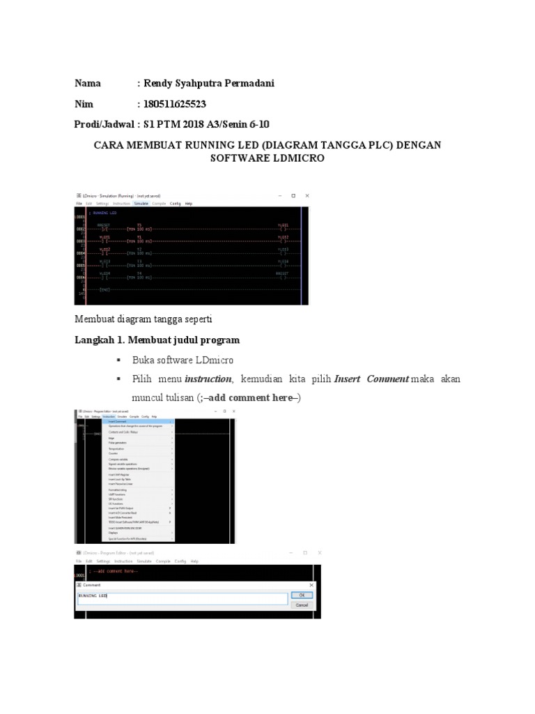 Cara Membuat Running Led Dengan Ldmicro | PDF | Komputer