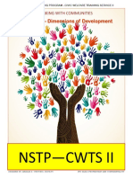NSTP-CWTS II Module 1—Dimensions of Development
