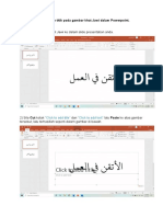 Cara Untuk Meletakkan Titik Pada Gambar Khat Jawi Dalam Powerpoint