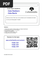 Cube Numbers Practice Questions | PDF