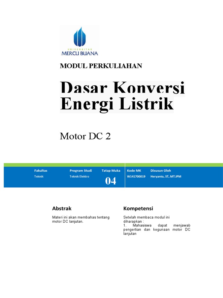 Modul Dasar Konversi Energi Listrik Kel 3 | PDF | Komputer | Teknologi ...