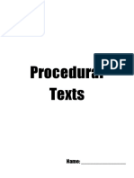Procedural Texts Booklet