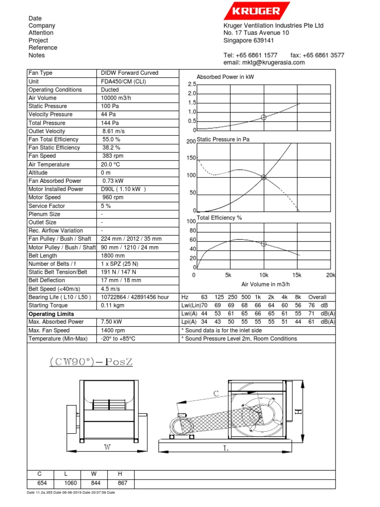 Kruger Fans PDF Belt (Mechanical) Mechanical Engineering