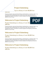 Welcome To Project Gutenberg