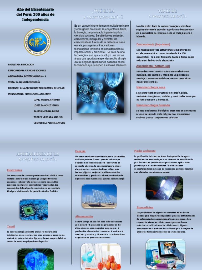 Triptico | PDF | Nanotecnología | Ciencias fisicas, image size:768x1024
