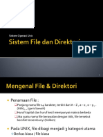 Unix - Sistem File Direktori