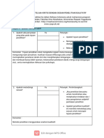 Checklist Untuk Telaah Kritis Dengan Desain Penelitian Kualitatif-Marwah