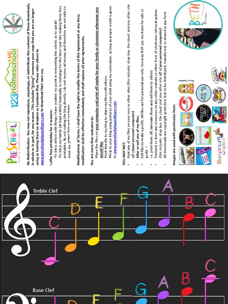 Music Notes Chart PDF