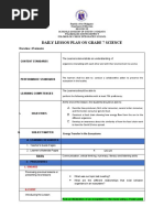 Daily Lesson Plan On Grade 7 Science: Duration: 45 Minutes