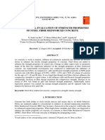 Experimental Evaluation of Strength Properties of Steel Fibre Reinforced Concrete