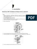 Honda Civic 1999 timing belt service