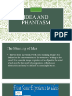 Idea and Phantasm and Term