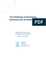 The Challenge of Developing Countries From The Bottom-Up