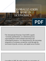 The Globalization of World Economics