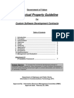 Intellectual Property Guideline: Custom Software Development Contracts