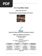 Pre-Feasibility Study: Dairy Farm (100 Cows) Environmentally Controlled Housing (ECH) System