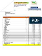 Lab Test Equipment Quote from Human Care Diagnostics Ltd