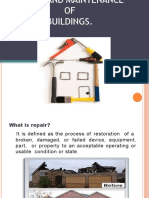 Repair and Maintenance of Buildings