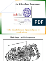 Analysis of Axial & Centrifugal Compressors: To Be Selected As Per Specific Speed of Applications