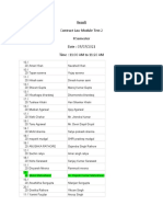 Contract 2 Module Result