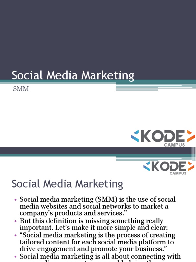 Social Media Marketing | PDF