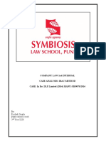 Company Law 2Nd Internal Case Analysis: Irac Method CASE: in Re: DLF Limited (2014) MANU /SB/0070/2014