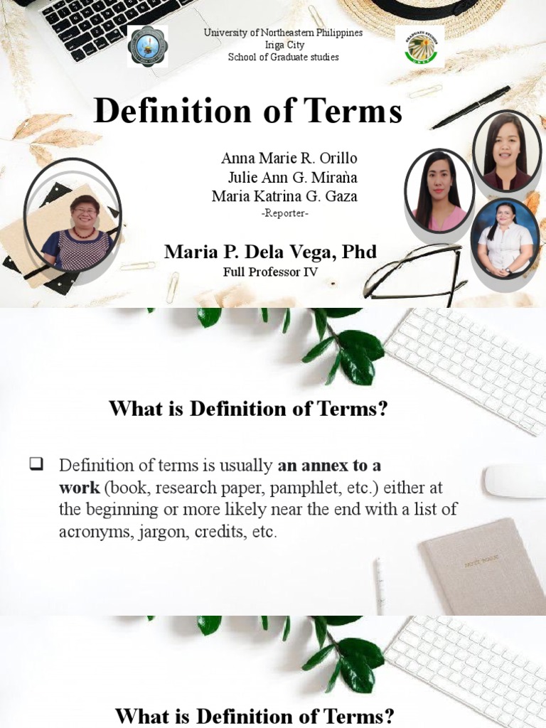 Importance of Defining Research Terms | PDF | Definition | Concept