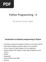 Python Programming - X: by Nimesh Kumar Dagur